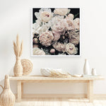 Shop Dark Blooms I (Square) Art Print a floral themed painted wall art print from The Print Emporium wall artwork collection - Buy Australian made fine art painting style poster and framed prints for the home and your interior decor room, TPE-362-AP