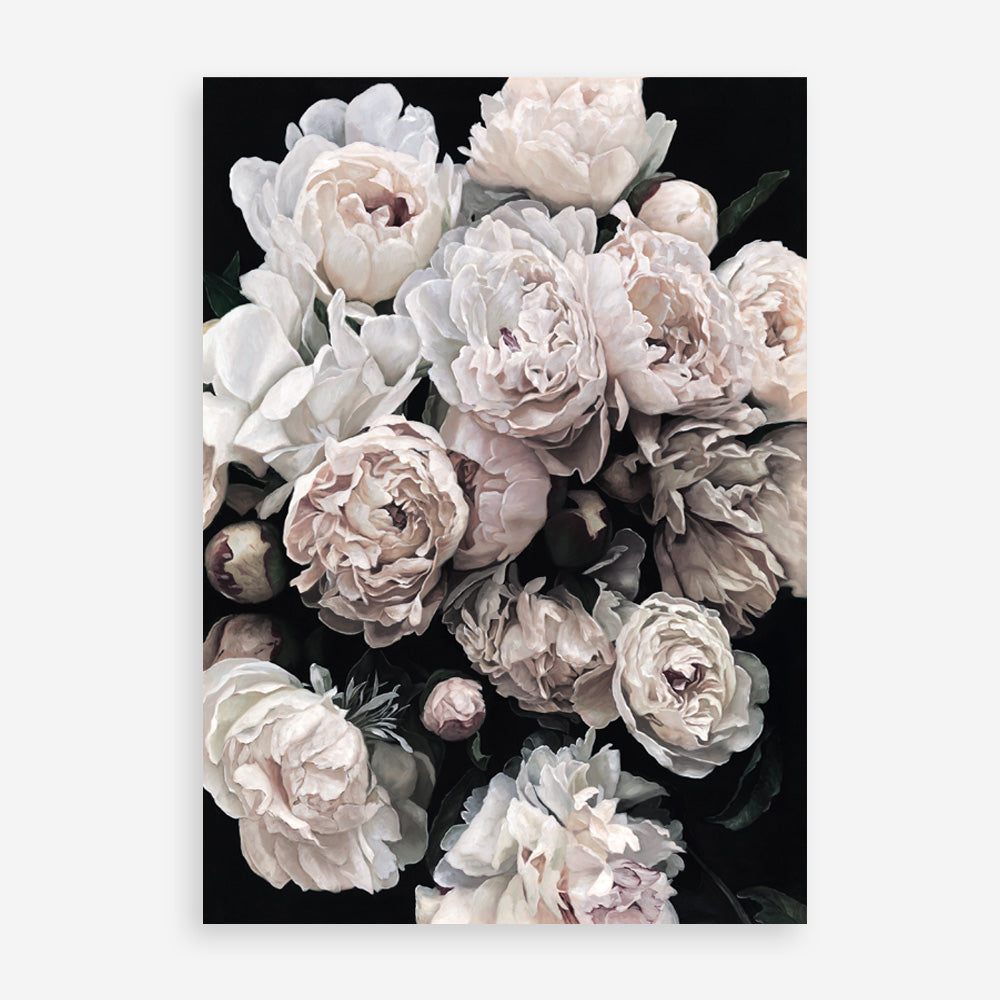 Shop Dark Blooms II Art Print a floral themed painted wall art print from The Print Emporium wall artwork collection - Buy Australian made fine art painting style poster and framed prints for the home and your interior decor room, TPE-348-AP