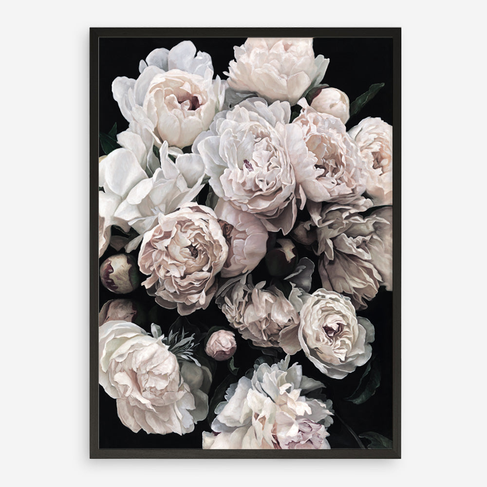 Shop Dark Blooms II Art Print a floral themed painted wall art print from The Print Emporium wall artwork collection - Buy Australian made fine art painting style poster and framed prints for the home and your interior decor room, TPE-348-AP
