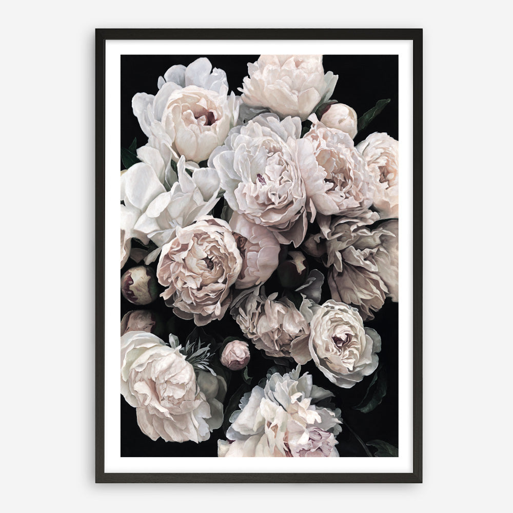 Shop Dark Blooms II Art Print a floral themed painted wall art print from The Print Emporium wall artwork collection - Buy Australian made fine art painting style poster and framed prints for the home and your interior decor room, TPE-348-AP
