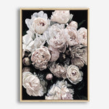 Shop Dark Blooms II Canvas Print a floral themed painted framed canvas wall art print from The Print Emporium artwork collection - Buy Australian made fine art painting style stretched canvas prints for the home and your interior decor space, TPE-348-CA-35X46-NF