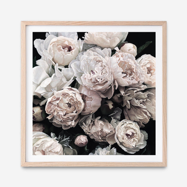 Shop Dark Blooms II (Square) Art Print a floral themed painted wall art print from The Print Emporium wall artwork collection - Buy Australian made fine art painting style poster and framed prints for the home and your interior decor room, TPE-363-AP