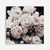 Shop Dark Blooms II (Square) Canvas Print a floral themed painted framed canvas wall art print from The Print Emporium artwork collection - Buy Australian made fine art painting style stretched canvas prints for the home and your interior decor space, TPE-363-CA-40X40-NF