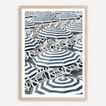 Shop Dark Blue Beach Umbrellas Art Print a coastal themed painted wall art print from The Print Emporium wall artwork collection - Buy Australian made fine art painting style poster and framed prints for the home and your interior decor room, TPE-473-AP