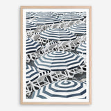 Shop Dark Blue Beach Umbrellas Art Print a coastal themed painted wall art print from The Print Emporium wall artwork collection - Buy Australian made fine art painting style poster and framed prints for the home and your interior decor room, TPE-473-AP