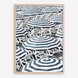 Shop Dark Blue Beach Umbrellas Art Print a coastal themed painted wall art print from The Print Emporium wall artwork collection - Buy Australian made fine art painting style poster and framed prints for the home and your interior decor room, TPE-473-AP