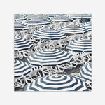 Shop Dark Blue Beach Umbrellas (Square) Art Print a coastal themed painted wall art print from The Print Emporium wall artwork collection - Buy Australian made fine art painting style poster and framed prints for the home and your interior decor room, TPE-434-AP