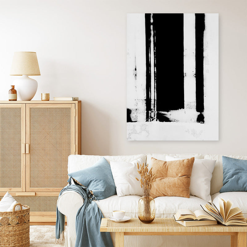 Shop Dark Expressions I Canvas Print a painted abstract themed framed canvas wall art print from The Print Emporium artwork collection - Buy Australian made fine art painting style stretched canvas prints for the home and your interior decor space, TPE-PC-NR619-CA-35X46-NF