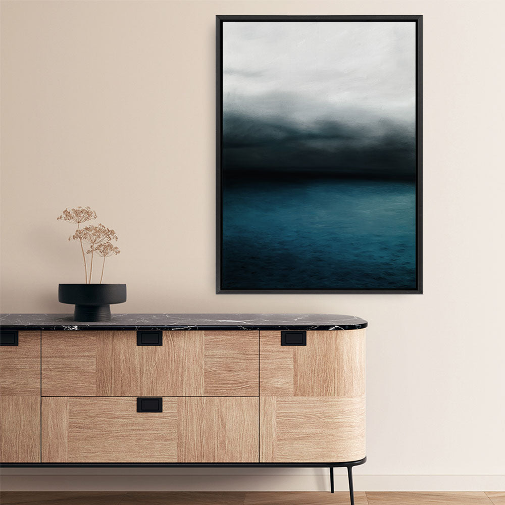 Shop Dark Horizon Canvas Print a coastal themed painted framed canvas wall art print from The Print Emporium artwork collection - Buy Australian made fine art painting style stretched canvas prints for the home and your interior decor space, TPE-046-CA-35X46-NF