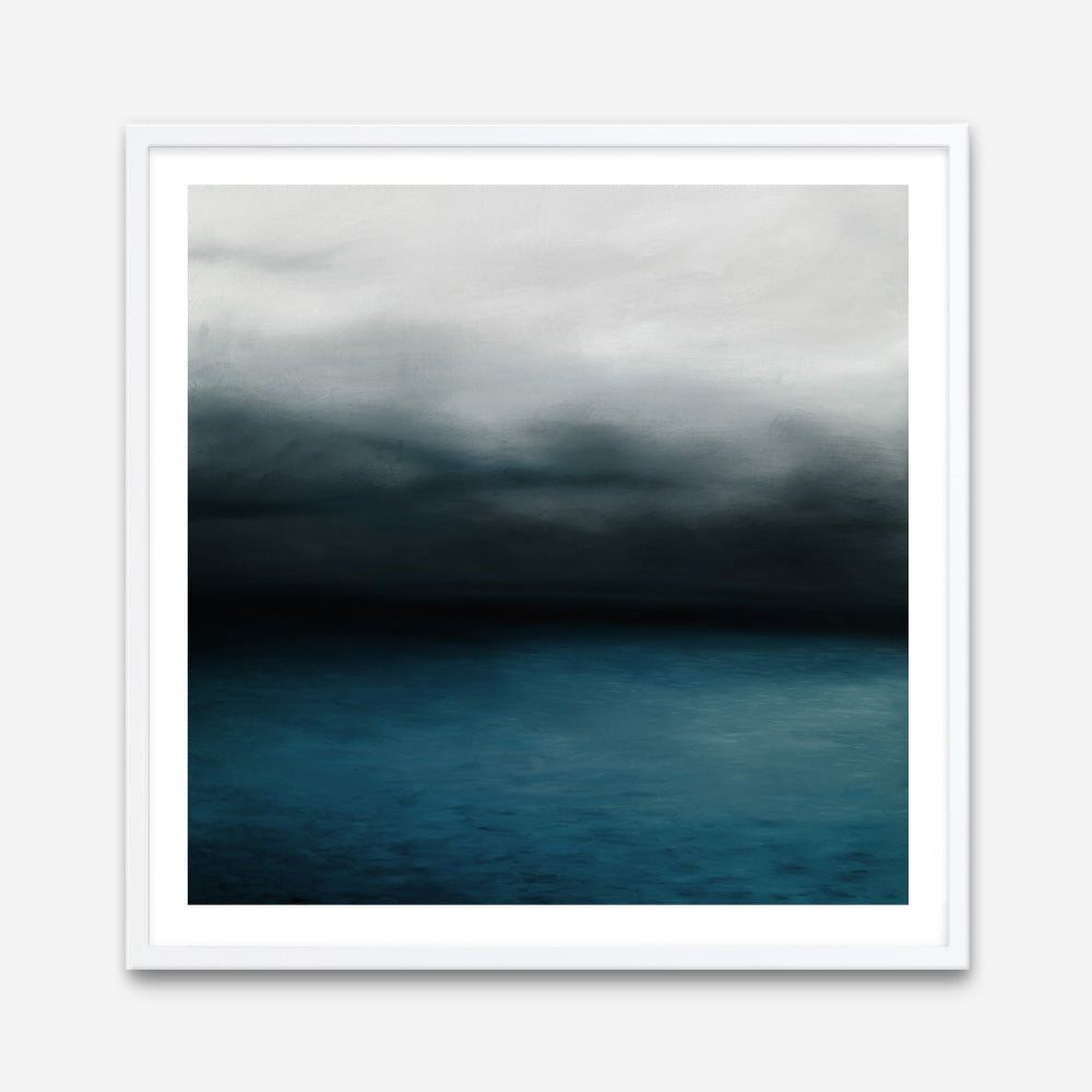 Shop Dark Horizon (Square) Art Print a coastal themed painted wall art print from The Print Emporium wall artwork collection - Buy Australian made fine art painting style poster and framed prints for the home and your interior decor room, TPE-070-AP
