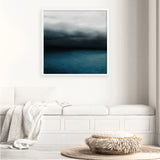 Shop Dark Horizon (Square) Art Print a coastal themed painted wall art print from The Print Emporium wall artwork collection - Buy Australian made fine art painting style poster and framed prints for the home and your interior decor room, TPE-070-AP