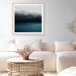 Shop Dark Horizon (Square) Art Print a coastal themed painted wall art print from The Print Emporium wall artwork collection - Buy Australian made fine art painting style poster and framed prints for the home and your interior decor room, TPE-070-AP