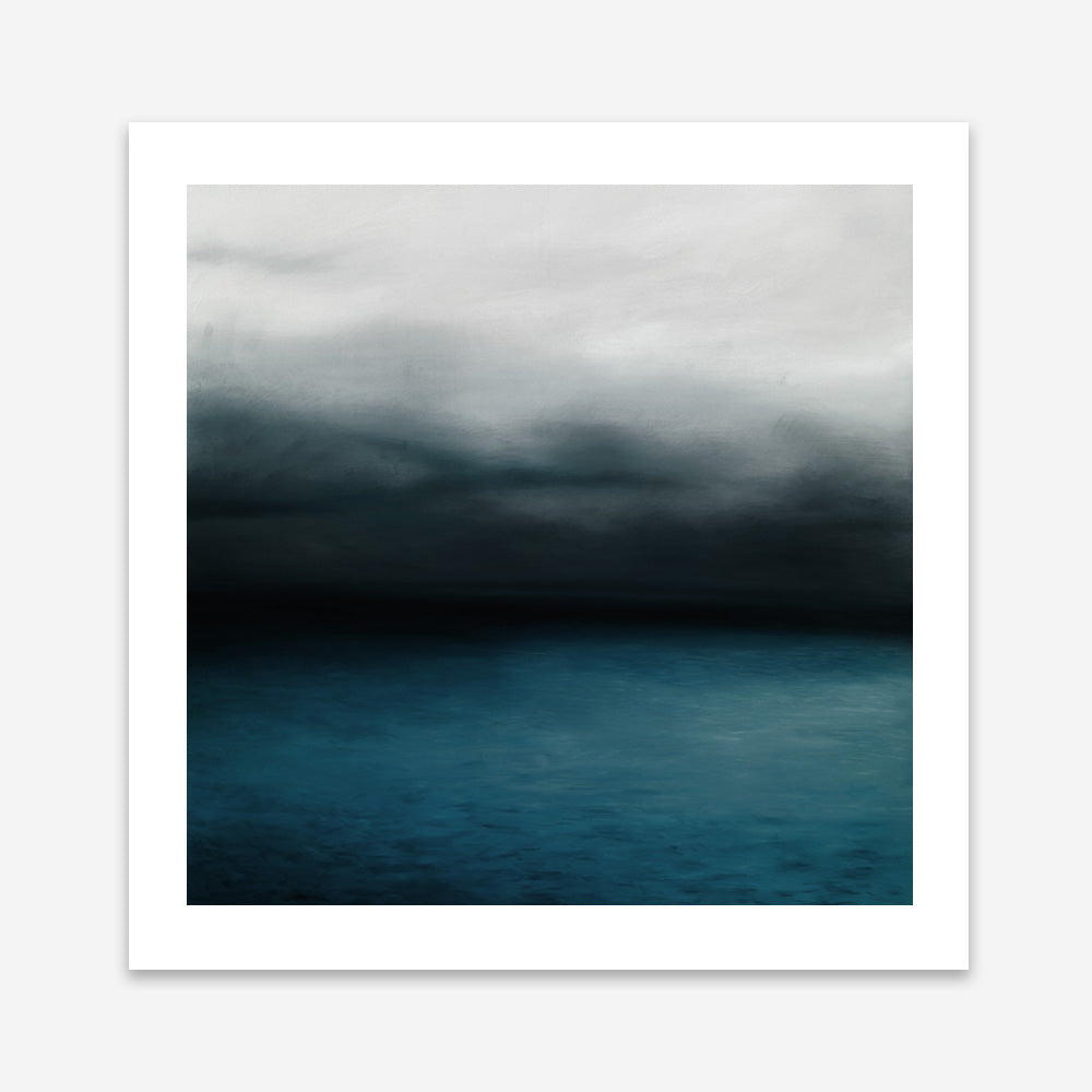 Shop Dark Horizon (Square) Art Print a coastal themed painted wall art print from The Print Emporium wall artwork collection - Buy Australian made fine art painting style poster and framed prints for the home and your interior decor room, TPE-070-AP
