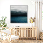 Shop Dark Horizon (Square) Canvas Print a coastal themed painted framed canvas wall art print from The Print Emporium artwork collection - Buy Australian made fine art painting style stretched canvas prints for the home and your interior decor space, TPE-070-CA-40X40-NF