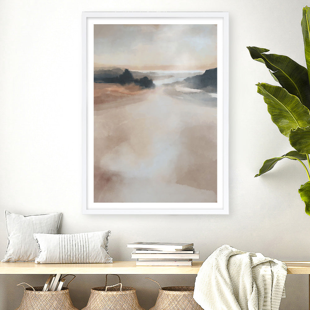 Shop Dawn Rest Art Print a painted abstract themed wall art print from The Print Emporium wall artwork collection - Buy Australian made fine art painting style poster and framed prints for the home and your interior decor room, TPE-DH-036-AP