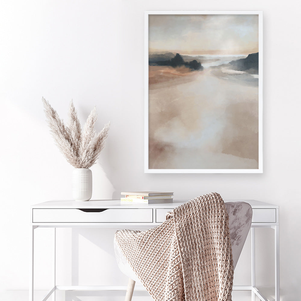Shop Dawn Rest Art Print a painted abstract themed wall art print from The Print Emporium wall artwork collection - Buy Australian made fine art painting style poster and framed prints for the home and your interior decor room, TPE-DH-036-AP