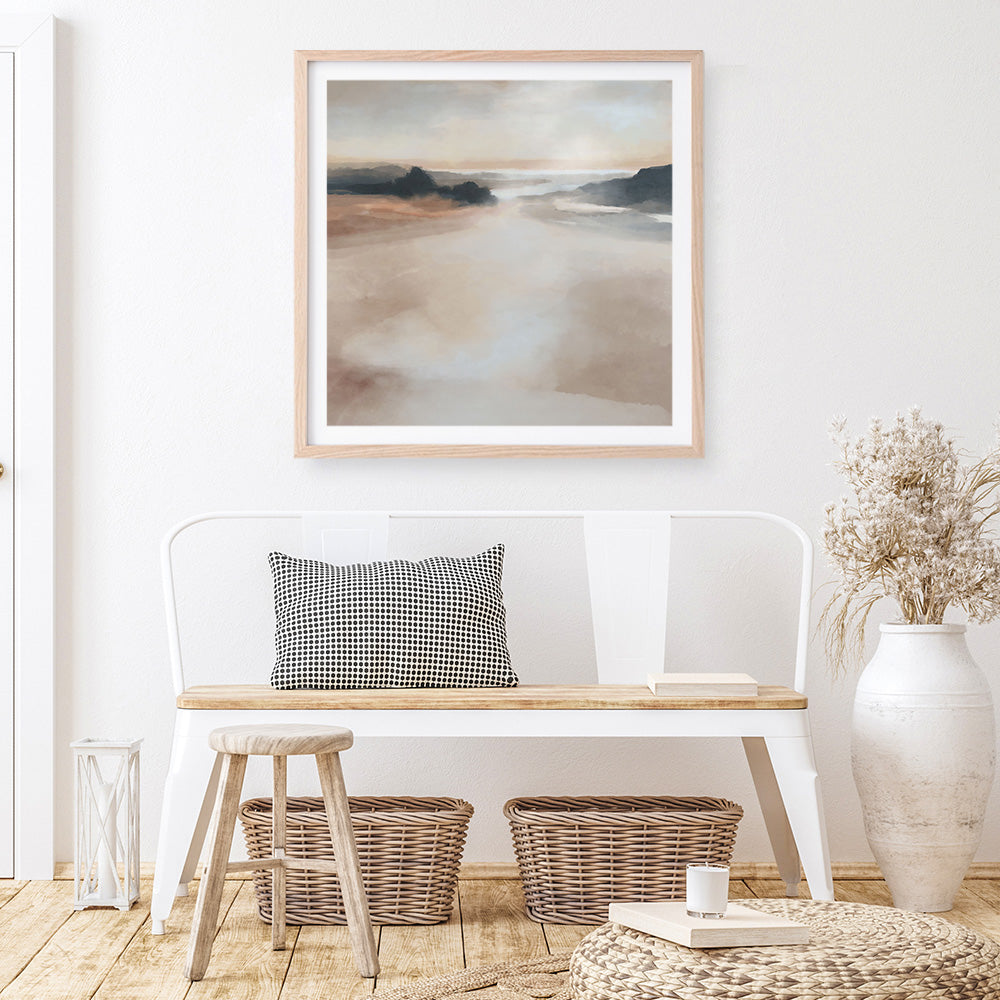 Shop Dawn Rest (Square) Art Print a painted abstract themed wall art print from The Print Emporium wall artwork collection - Buy Australian made fine art painting style poster and framed prints for the home and your interior decor room, TPE-DH-266-AP