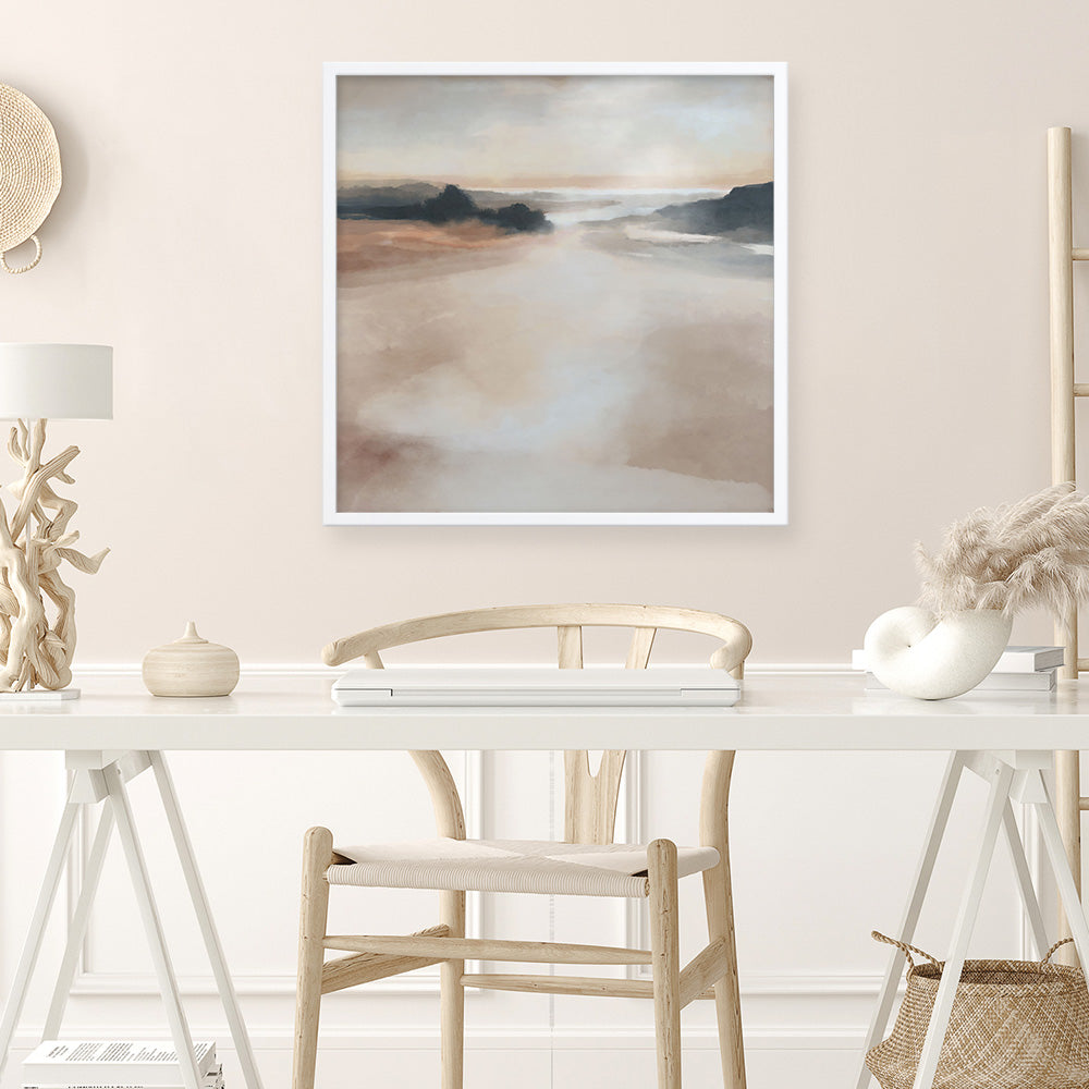 Shop Dawn Rest (Square) Art Print a painted abstract themed wall art print from The Print Emporium wall artwork collection - Buy Australian made fine art painting style poster and framed prints for the home and your interior decor room, TPE-DH-266-AP