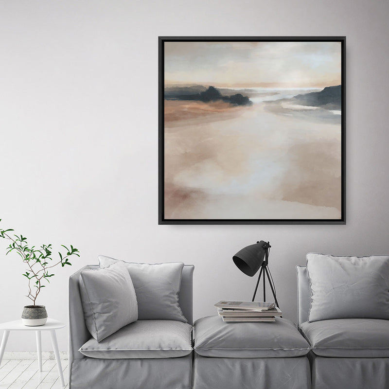Shop Dawn Rest (Square) Canvas Print a painted abstract themed framed canvas wall art print from The Print Emporium artwork collection - Buy Australian made fine art painting style stretched canvas prints for the home and your interior decor space, TPE-DH-266-CA-40X40-NF
