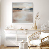 Shop Dawn Rest (Square) Canvas Print a painted abstract themed framed canvas wall art print from The Print Emporium artwork collection - Buy Australian made fine art painting style stretched canvas prints for the home and your interior decor space, TPE-DH-266-CA-40X40-NF