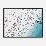 Shop Day At The Beach (lighter) Canvas Print a coastal themed painted framed canvas wall art print from The Print Emporium artwork collection - Buy Australian made fine art painting style stretched canvas prints for the home and your interior decor space, TPE-034A-CA-35X46-NF