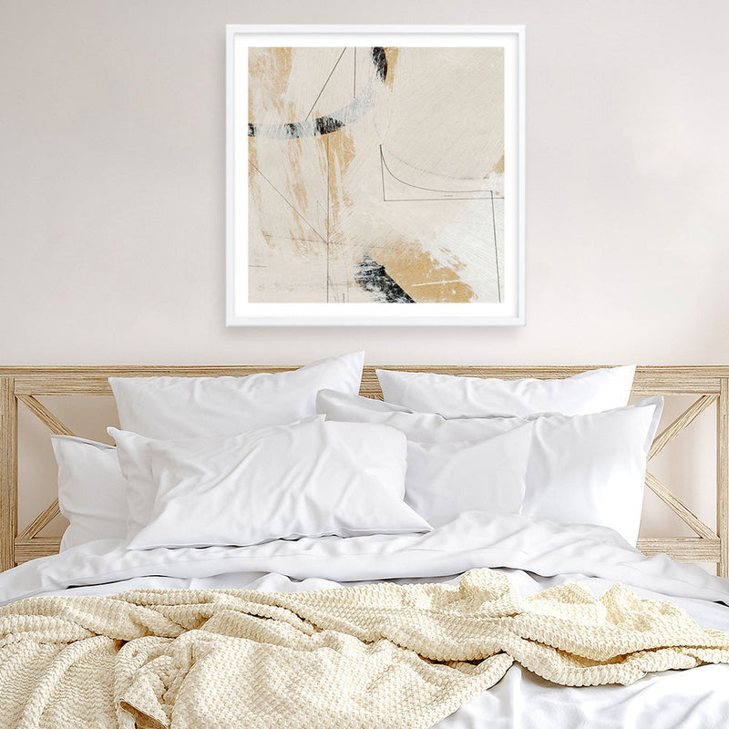 Shop Day to Day (Square) Art Print a painted abstract themed wall art print from The Print Emporium wall artwork collection - Buy Australian made fine art painting style poster and framed prints for the home and your interior decor room, TPE-DH-267-AP