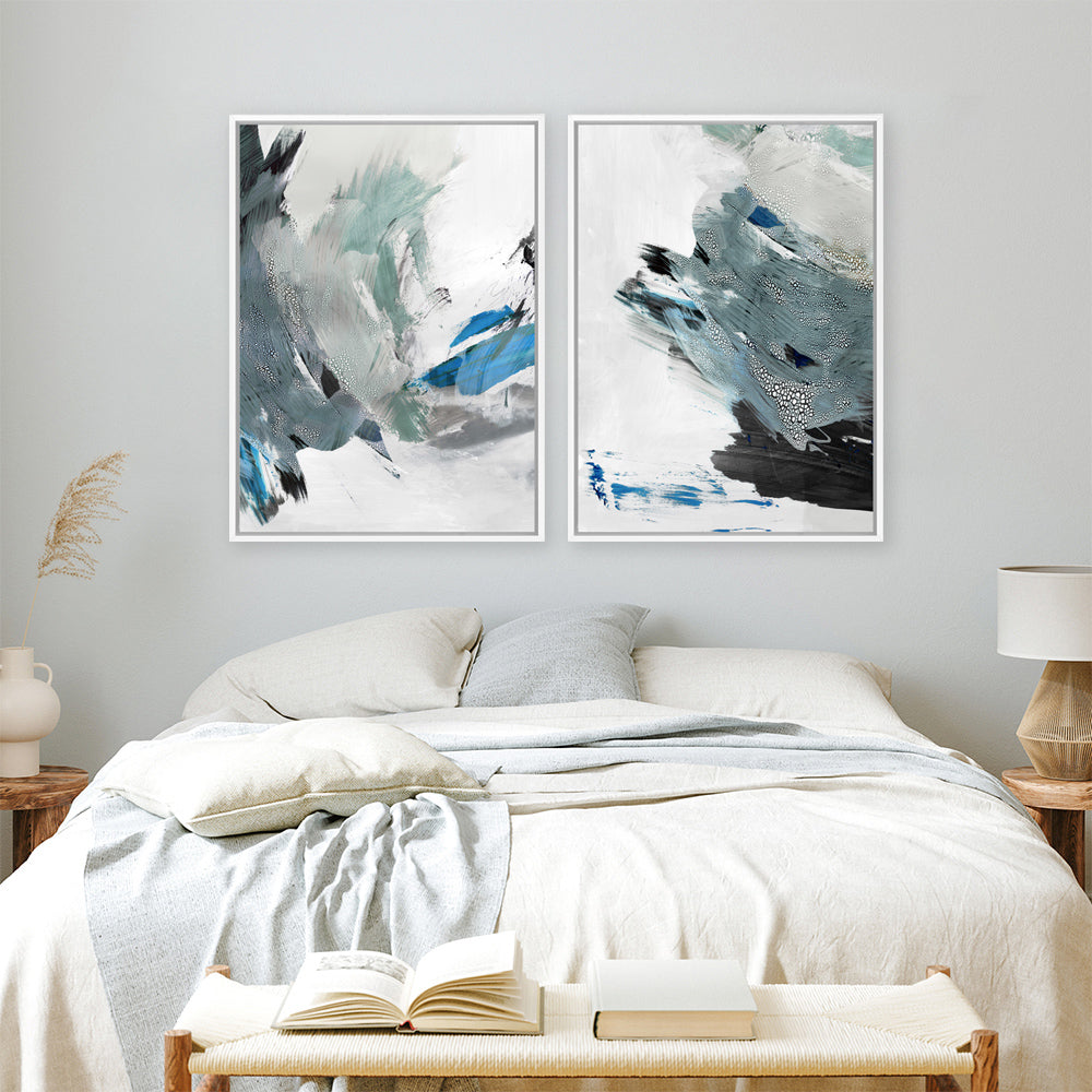 Shop Dazzle II Canvas Print a painted abstract themed framed canvas wall art print from The Print Emporium artwork collection - Buy Australian made fine art painting style stretched canvas prints for the home and your interior decor space, TPE-PC-PI519-CA-35X46-NF