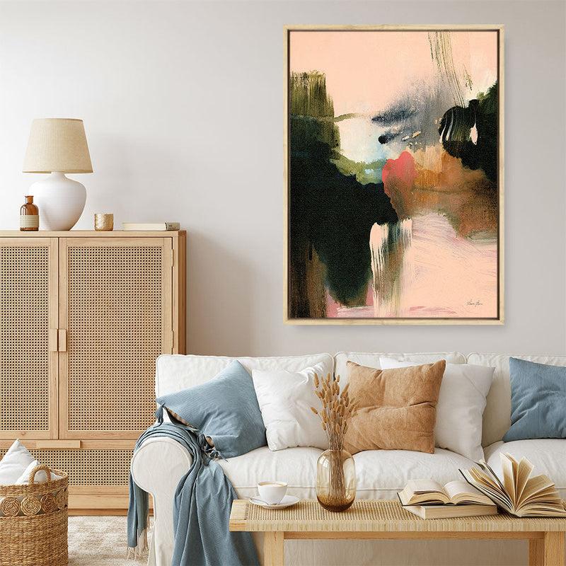 Shop Deep Creek Canvas Print a painted abstract themed framed canvas wall art print from The Print Emporium artwork collection - Buy Australian made fine art painting style stretched canvas prints for the home and your interior decor space, TPE-WA-73356-CA-35X46-NF