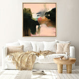 Shop Deep Creek (Square) Canvas Print a painted abstract themed framed canvas wall art print from The Print Emporium artwork collection - Buy Australian made fine art painting style stretched canvas prints for the home and your interior decor space, TPE-WA-73356A-CA-40X40-NF