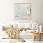 Shop Delicate Gray (Square) Art Print a painted abstract themed wall art print from The Print Emporium wall artwork collection - Buy Australian made fine art painting style poster and framed prints for the home and your interior decor room, TPE-WA-68967-AP