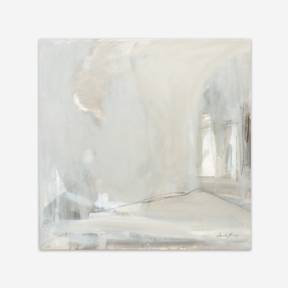 Shop Delicate Gray (Square) Art Print a painted abstract themed wall art print from The Print Emporium wall artwork collection - Buy Australian made fine art painting style poster and framed prints for the home and your interior decor room, TPE-WA-68967-AP
