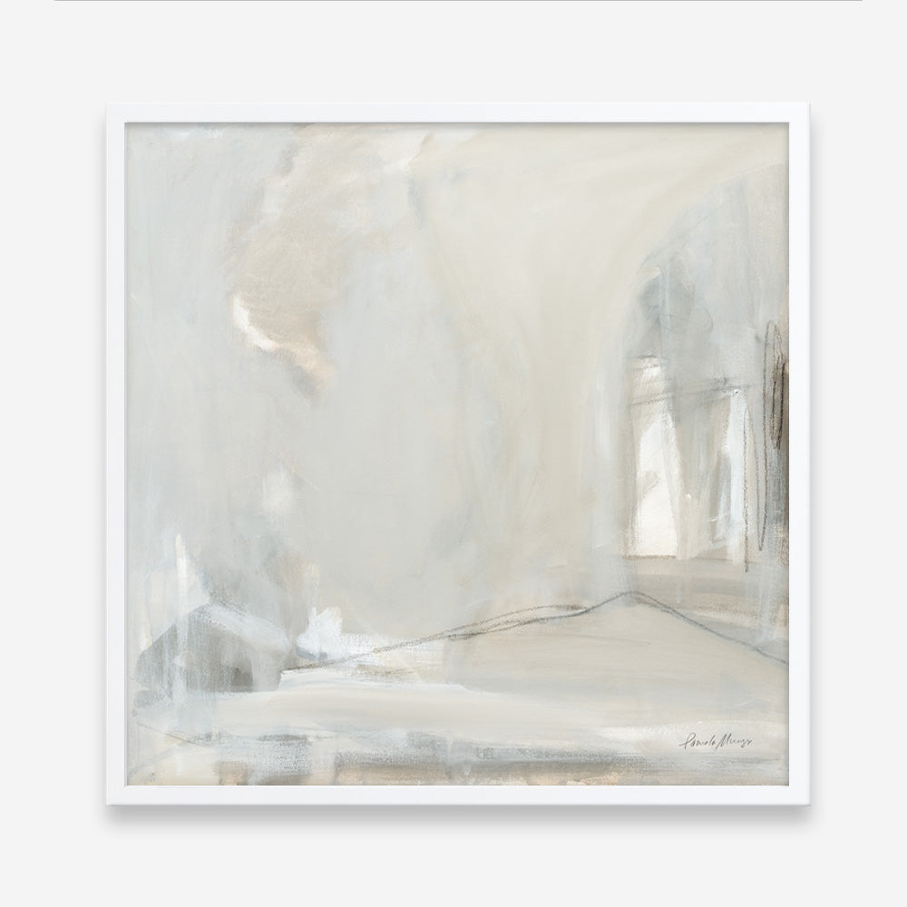 Shop Delicate Gray (Square) Art Print a painted abstract themed wall art print from The Print Emporium wall artwork collection - Buy Australian made fine art painting style poster and framed prints for the home and your interior decor room, TPE-WA-68967-AP