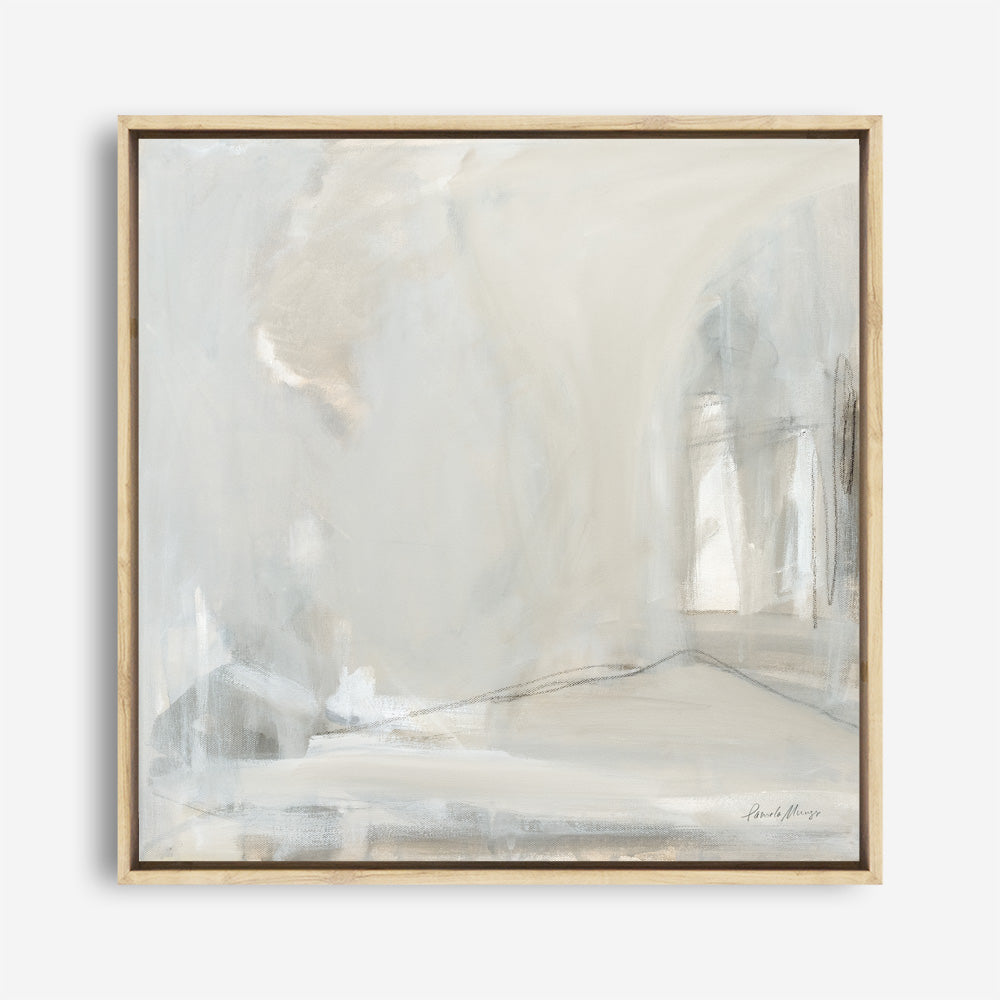 Shop Delicate Gray (Square) Canvas Print a painted abstract themed framed canvas wall art print from The Print Emporium artwork collection - Buy Australian made fine art painting style stretched canvas prints for the home and your interior decor space, TPE-WA-68967-CA-40X40-NF