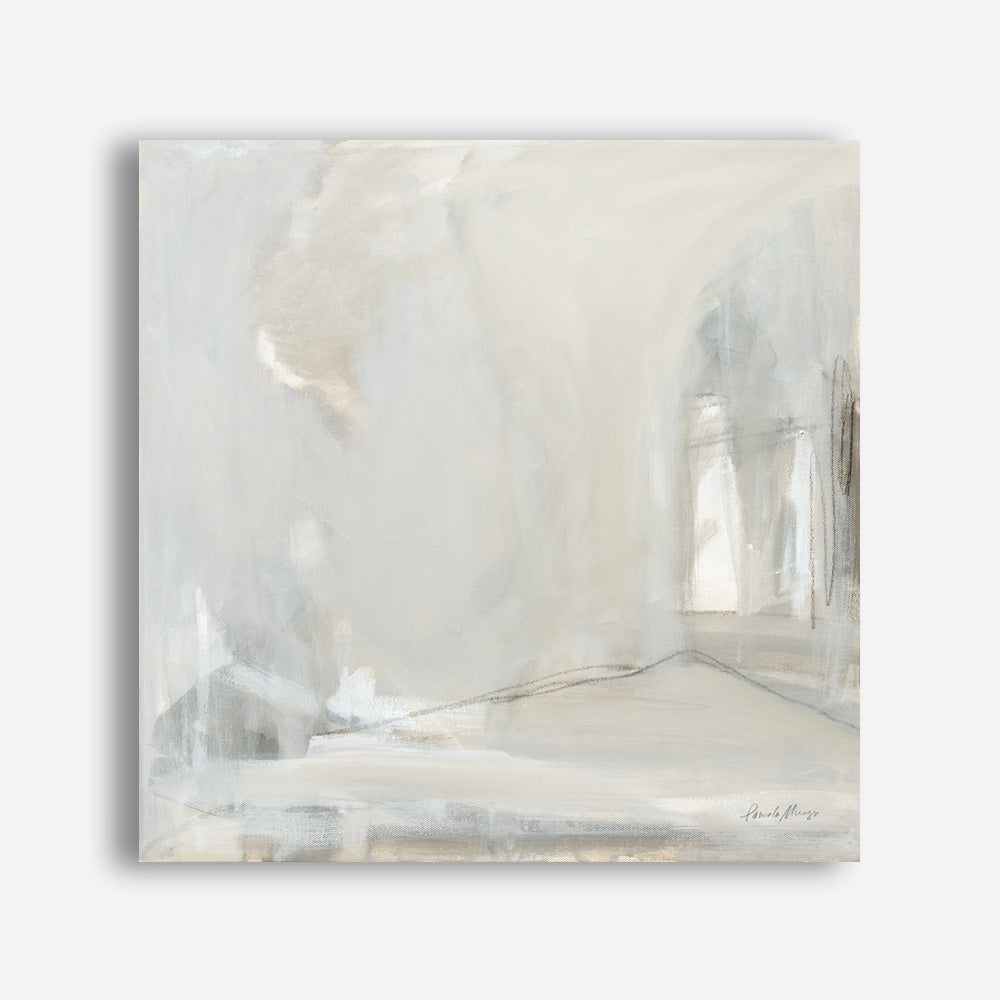 Shop Delicate Gray (Square) Canvas Print a painted abstract themed framed canvas wall art print from The Print Emporium artwork collection - Buy Australian made fine art painting style stretched canvas prints for the home and your interior decor space, TPE-WA-68967-CA-40X40-NF