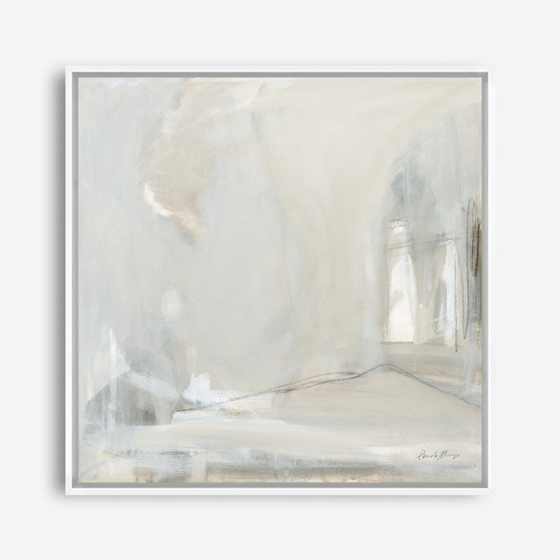 Shop Delicate Gray (Square) Canvas Print a painted abstract themed framed canvas wall art print from The Print Emporium artwork collection - Buy Australian made fine art painting style stretched canvas prints for the home and your interior decor space, TPE-WA-68967-CA-40X40-NF