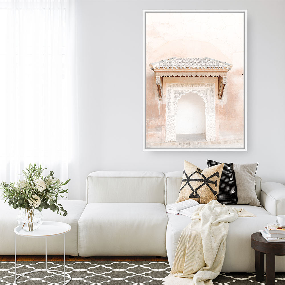 Shop Desert Entrance I Photo Canvas Print a Moroccan desert boho themed photography framed stretched canvas print from The Print Emporium wall artwork collection - Buy Australian made prints for the home and your interior decor space, TPE-1105-CA-35X46-NF