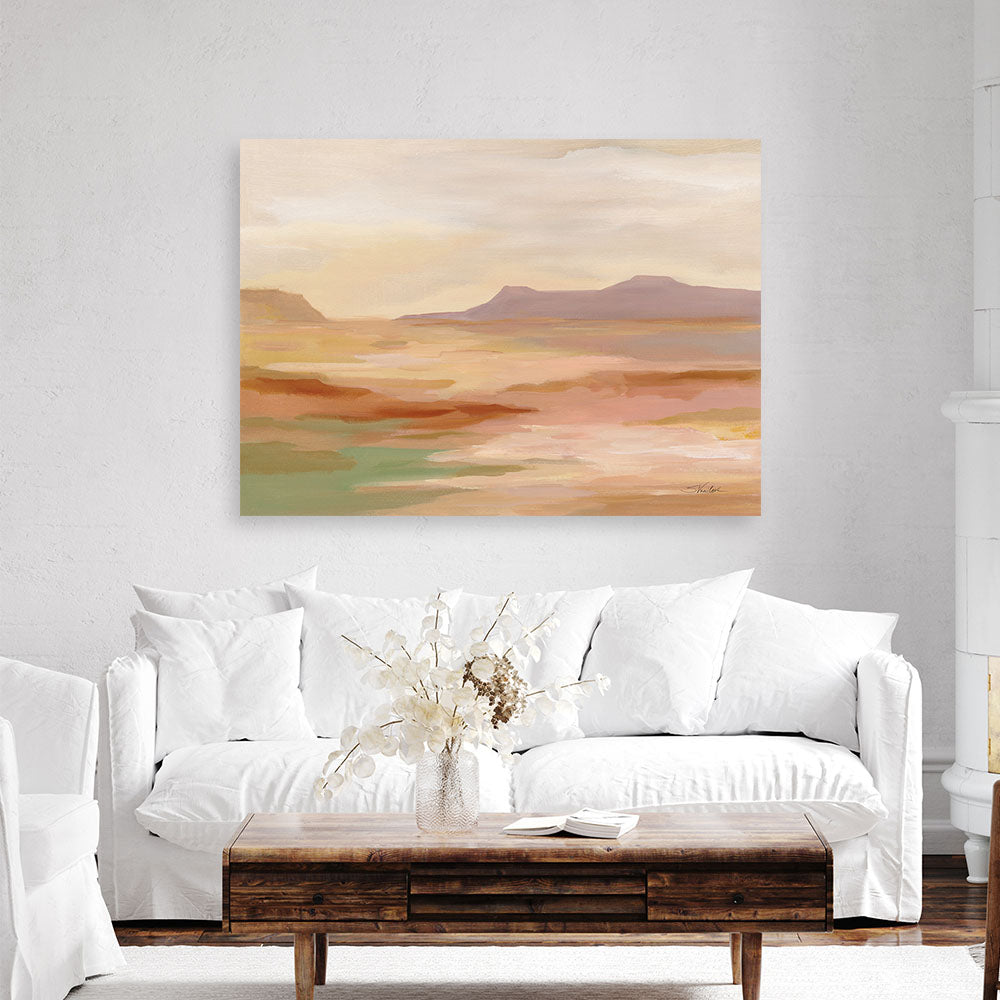 Shop Desert Hues Canvas Print a painted abstract themed framed canvas wall art print from The Print Emporium artwork collection - Buy Australian made fine art painting style stretched canvas prints for the home and your interior decor space, TPE-WA-72299-CA-35X46-NF