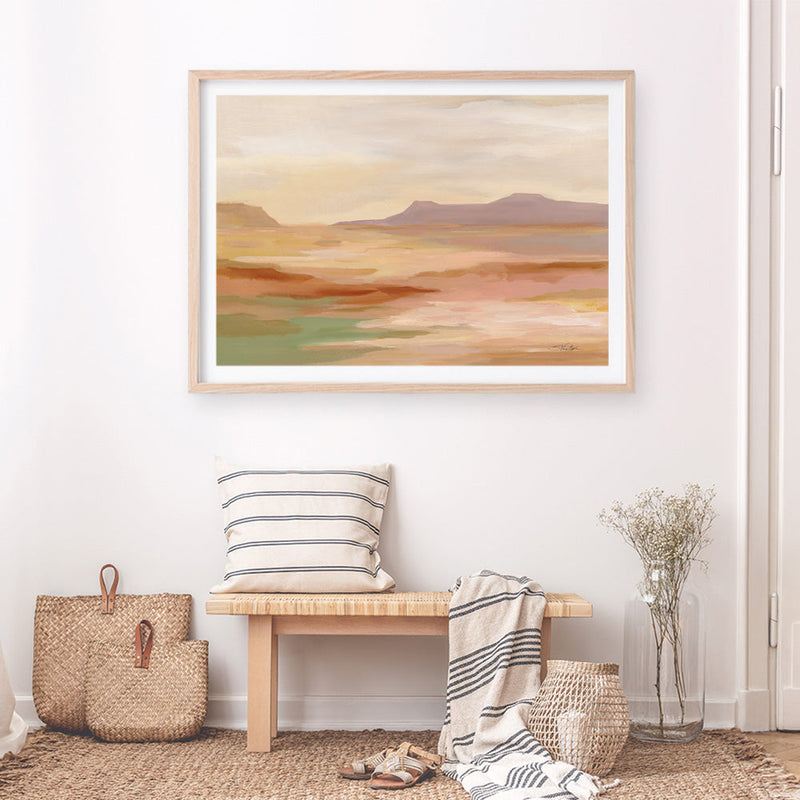 Shop Desert Hues Walk Art Print a painted abstract themed wall art print from The Print Emporium wall artwork collection - Buy Australian made fine art painting style poster and framed prints for the home and your interior decor room, TPE-WA-72299-AP