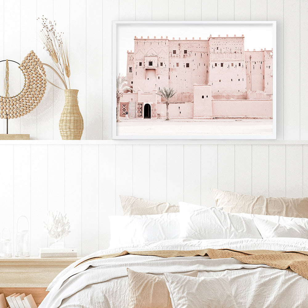 Shop Desert Palace Photo Art Print a Moroccan desert boho themed photography wall art print from The Print Emporium wall artwork collection - Buy Australian made fine art poster and framed prints for the home and your interior decor room, TPE-822-AP