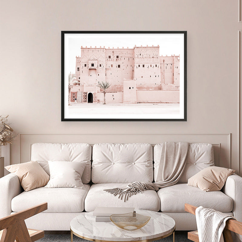 Shop Desert Palace Photo Art Print a Moroccan desert boho themed photography wall art print from The Print Emporium wall artwork collection - Buy Australian made fine art poster and framed prints for the home and your interior decor room, TPE-822-AP
