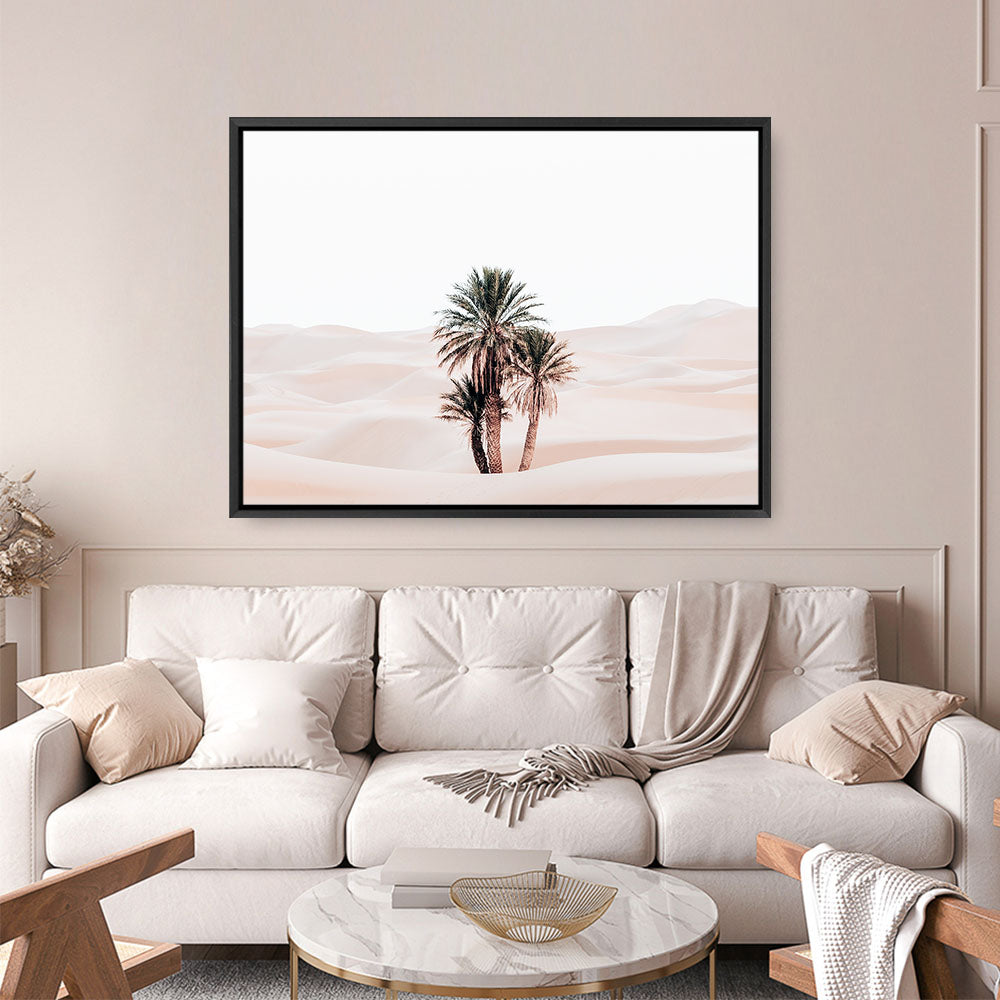 Shop Desert Palms I Photo Canvas Print a photography framed stretched canvas print from The Print Emporium wall artwork collection - Buy Australian made prints for the home and your interior decor space, TPE-1293-CA-35X46-NF