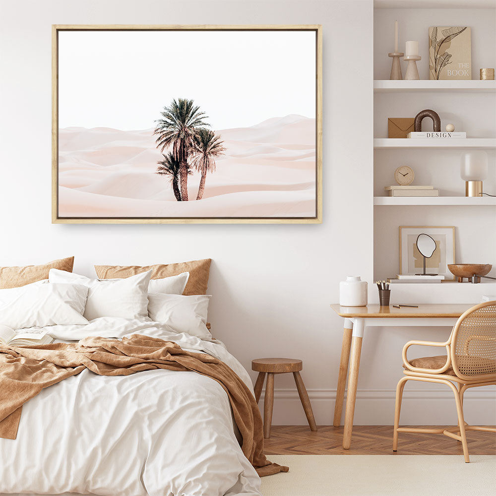 Shop Desert Palms I Photo Canvas Print a photography framed stretched canvas print from The Print Emporium wall artwork collection - Buy Australian made prints for the home and your interior decor space, TPE-1293-CA-35X46-NF