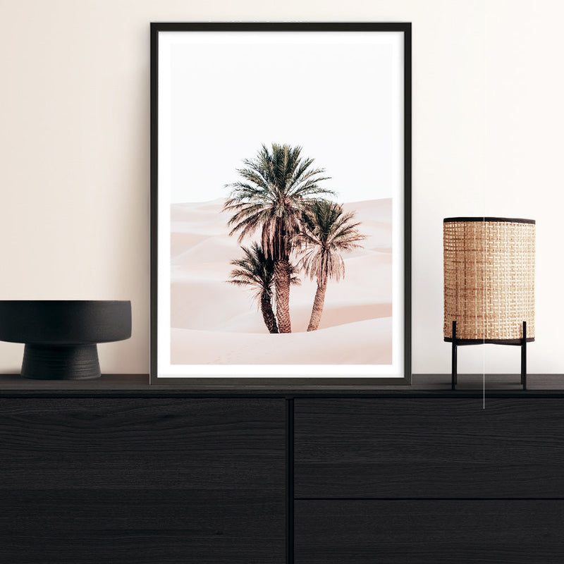 Shop Desert Palms II Photo Art Print a Moroccan desert boho themed photography wall art print from The Print Emporium wall artwork collection - Buy Australian made fine art poster and framed prints for the home and your interior decor room, TPE-1294-AP