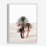 Shop Desert Palms II Photo Canvas Print a Moroccan desert boho themed photography framed stretched canvas print from The Print Emporium wall artwork collection - Buy Australian made prints for the home and your interior decor space, TPE-1294-CA-35X46-NF