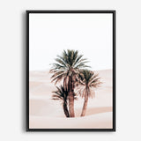 Shop Desert Palms II Photo Canvas Print a Moroccan desert boho themed photography framed stretched canvas print from The Print Emporium wall artwork collection - Buy Australian made prints for the home and your interior decor space, TPE-1294-CA-35X46-NF