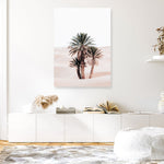 Shop Desert Palms II Photo Canvas Print a Moroccan desert boho themed photography framed stretched canvas print from The Print Emporium wall artwork collection - Buy Australian made prints for the home and your interior decor space, TPE-1294-CA-35X46-NF
