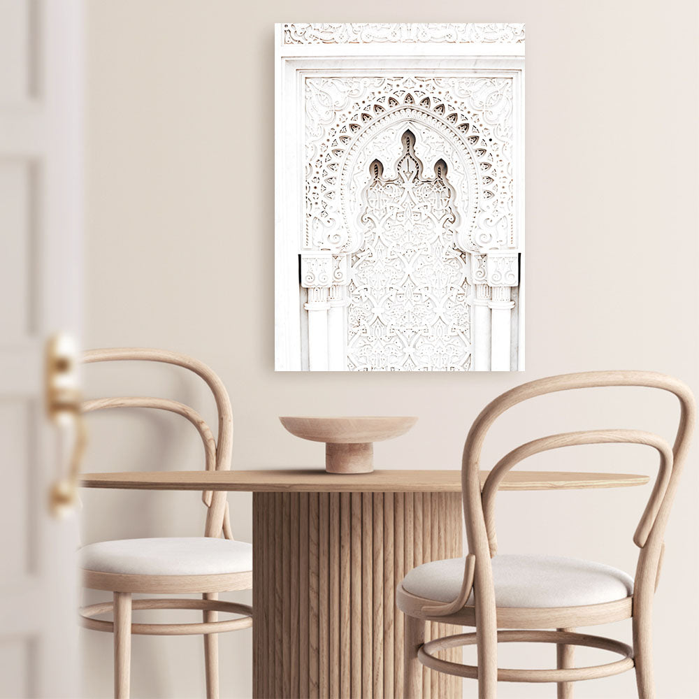 Shop Desert Temple Photo Canvas Print a Moroccan desert boho themed photography framed stretched canvas print from The Print Emporium wall artwork collection - Buy Australian made prints for the home and your interior decor space, TPE-1116-CA-35X46-NF