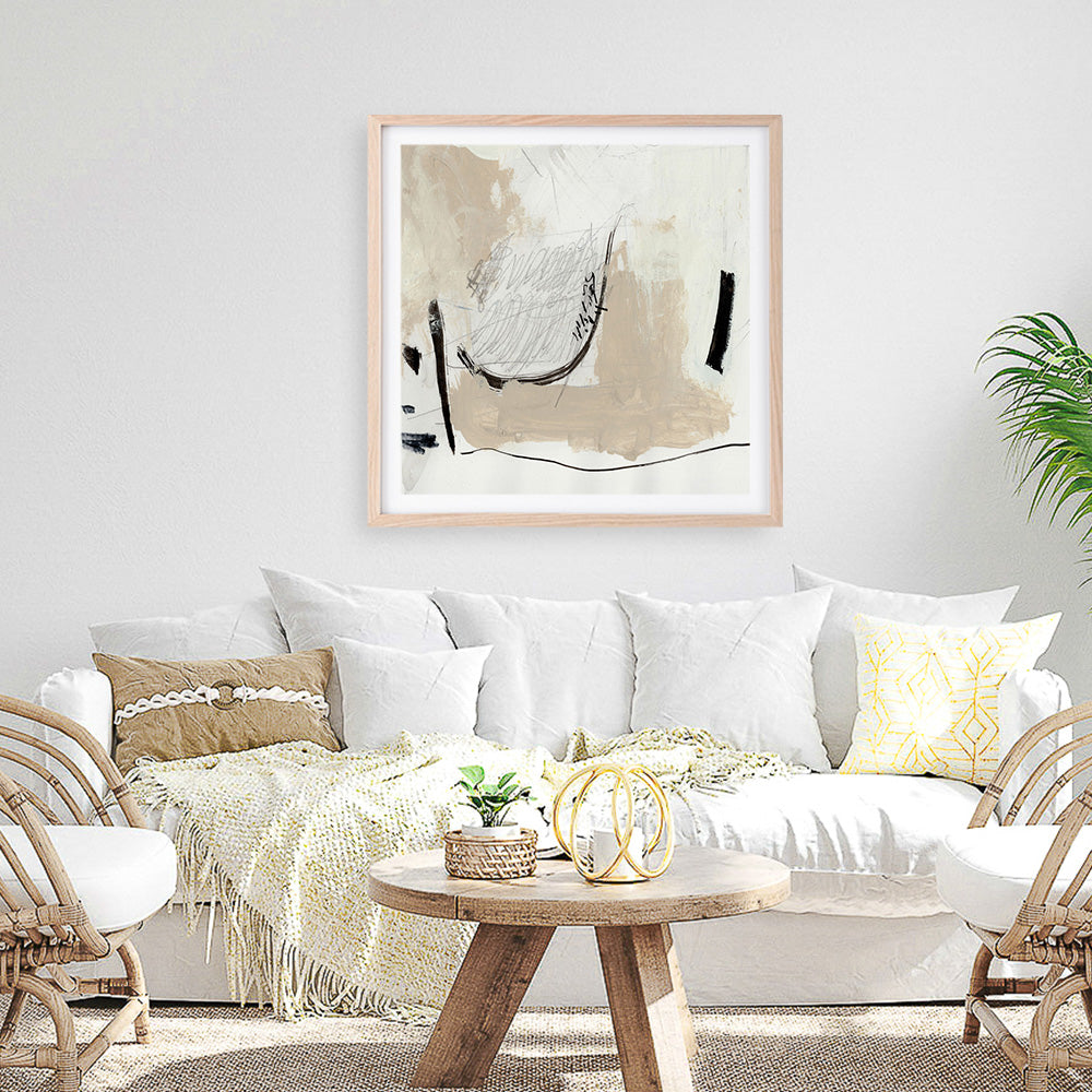 Shop Different Side (Square) Art Print a painted abstract themed wall art print from The Print Emporium wall artwork collection - Buy Australian made fine art painting style poster and framed prints for the home and your interior decor room, TPE-DH-155-AP