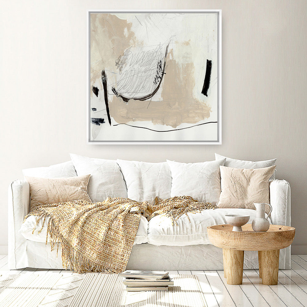 Shop Different Side (Square) Canvas Print a painted abstract themed framed canvas wall art print from The Print Emporium artwork collection - Buy Australian made fine art painting style stretched canvas prints for the home and your interior decor space, TPE-DH-155-CA-40X40-NF