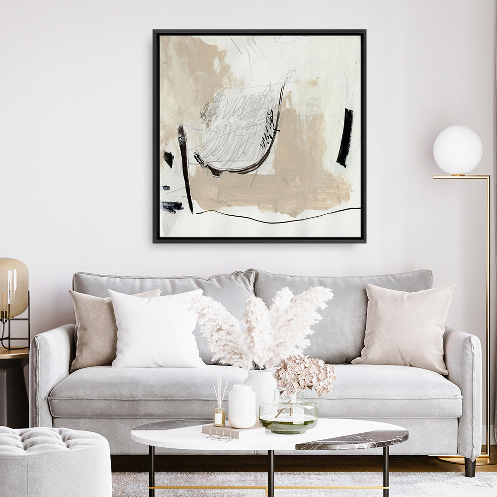 Shop Different Side (Square) Canvas Print a painted abstract themed framed canvas wall art print from The Print Emporium artwork collection - Buy Australian made fine art painting style stretched canvas prints for the home and your interior decor space, TPE-DH-155-CA-40X40-NF